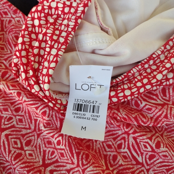 Ann Taylor Loft Beach Side Tie Halter 2PC Tankini Set Swimsuit Top M Bottom S - Picture 7 of 10